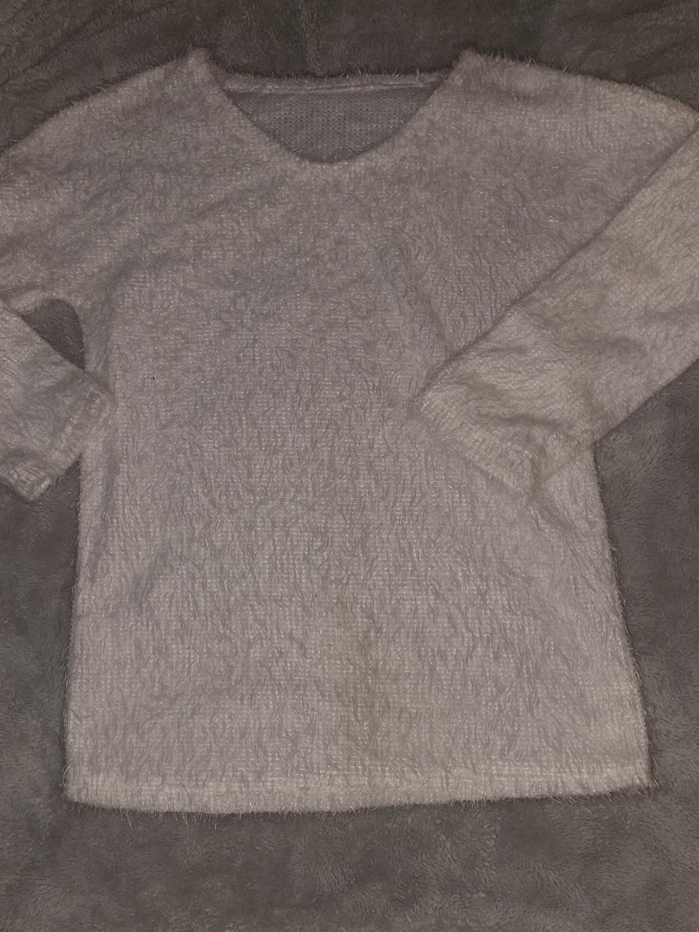 Women's V-Neck Plush Sweater -